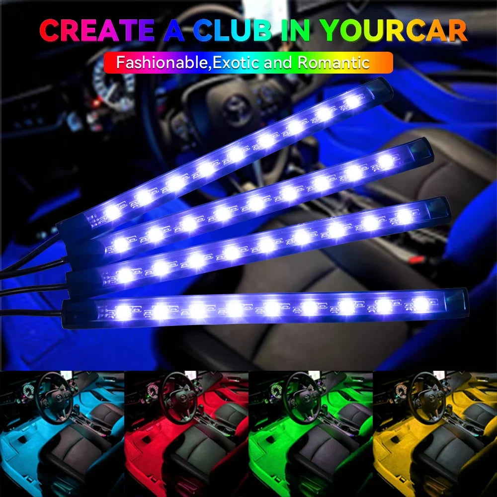 Neon LED Car Interior