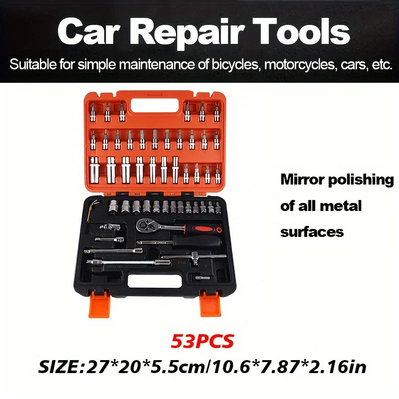 53-Piece Car Repair Tool