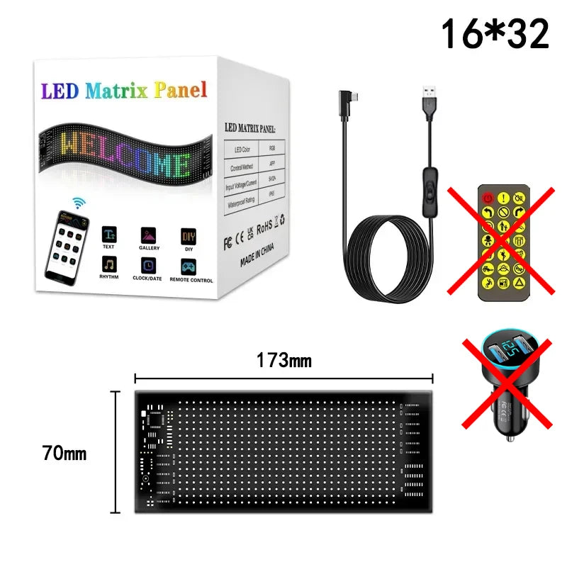 LED Sign Truck Control Light Custom Text